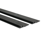 Stage Skirt Hook Profile Bar with Integrated Hook-and-Loop Strip – 2ft Sliding Mount (4 Pack)