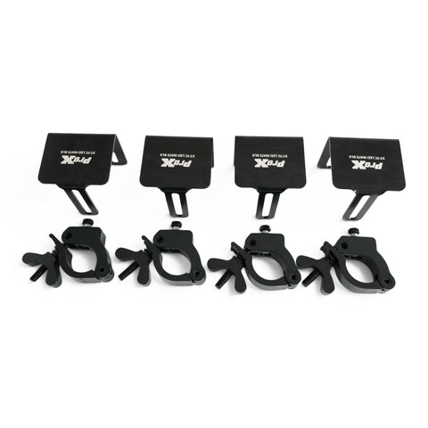 Set of 4 pcs, Direct LED Video panel To 2' Truss Pipe Included Clamp