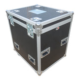 TruckPax Utility ATA Flight Case Truck Storage Road Case with Dividers Tray and 4" in casters – 24"x30"x36" Ext