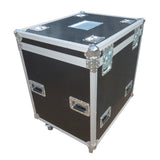 TruckPax Utility ATA Flight Case Truck Storage Road Case with Dividers Tray and 4" in casters – 24"x30"x36" Ext