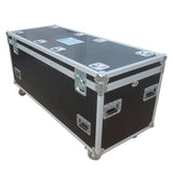 TruckPax Utility ATA Flight Case Truck Storage Road Case with Dividers Tray and 4" in casters - 24"x60"x30" Ext