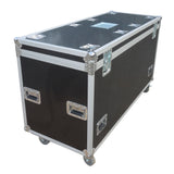 TruckPax Utility ATA Flight Case Truck Storage Road Case with Dividers Tray and 4" in casters – 24"x60"x36" Ext