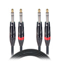 3 Ft. Balanced Dual 1/4" TRS-M to Dual 1/4" TRS-M High Performance Audio Cable