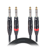 10 Ft. Balanced Dual 1/4" TRS-M to Dual 1/4" TRS-M High Performance Audio Cable