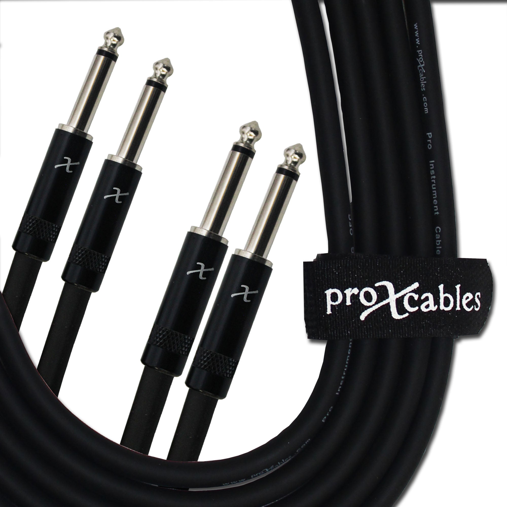 5' Ft. High Performance 1/4” TS Male to Dual 1/4” TS Male Unbalanced Audio Cable