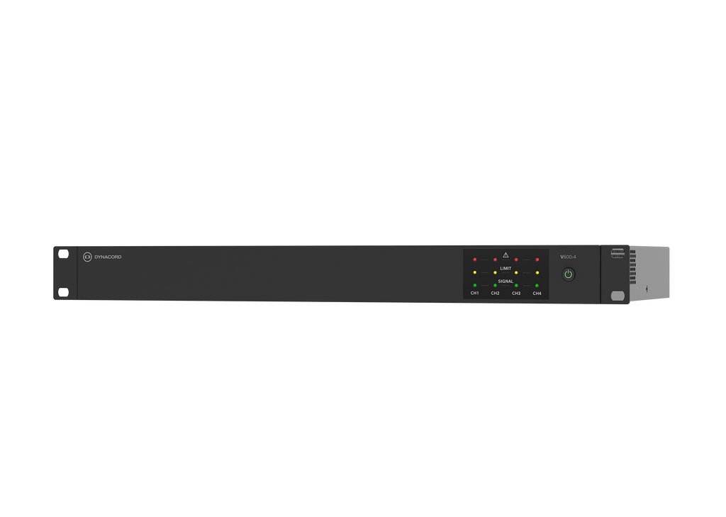 Dynacord V600:4-US – Multi-channel power amplifier for commercial installations