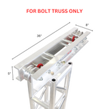 Top Truss Section for Electric or Manual Motor Pully Mechanism for 12" Bolted Segment