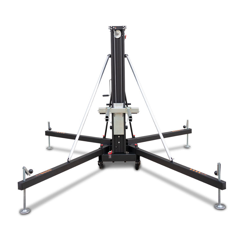 FANTEK Spain Compact Front Loading Lifting Line Array Systems Tower 992 lbs Cap Max Height 26 ft Incl Line Array Adapter