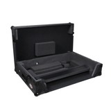 ATA Flight Case ATA Flight Case For Pioneer XDJ-RX3 DDJ-REV5 DJ Controller with 1U Rack Space and Wheels - Black