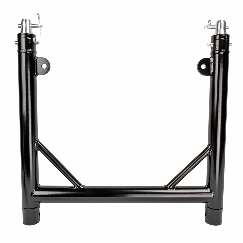 Truss Modular 2X Rapid U Grid Trio Package for Lighting - Moving Heads W-Rolling Aluminum Baseplate | Black Finish