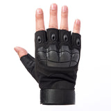 X-GRIPZ Hard Rubber Knuckle Fingerless Gloves - For Truss and Stage Performance
