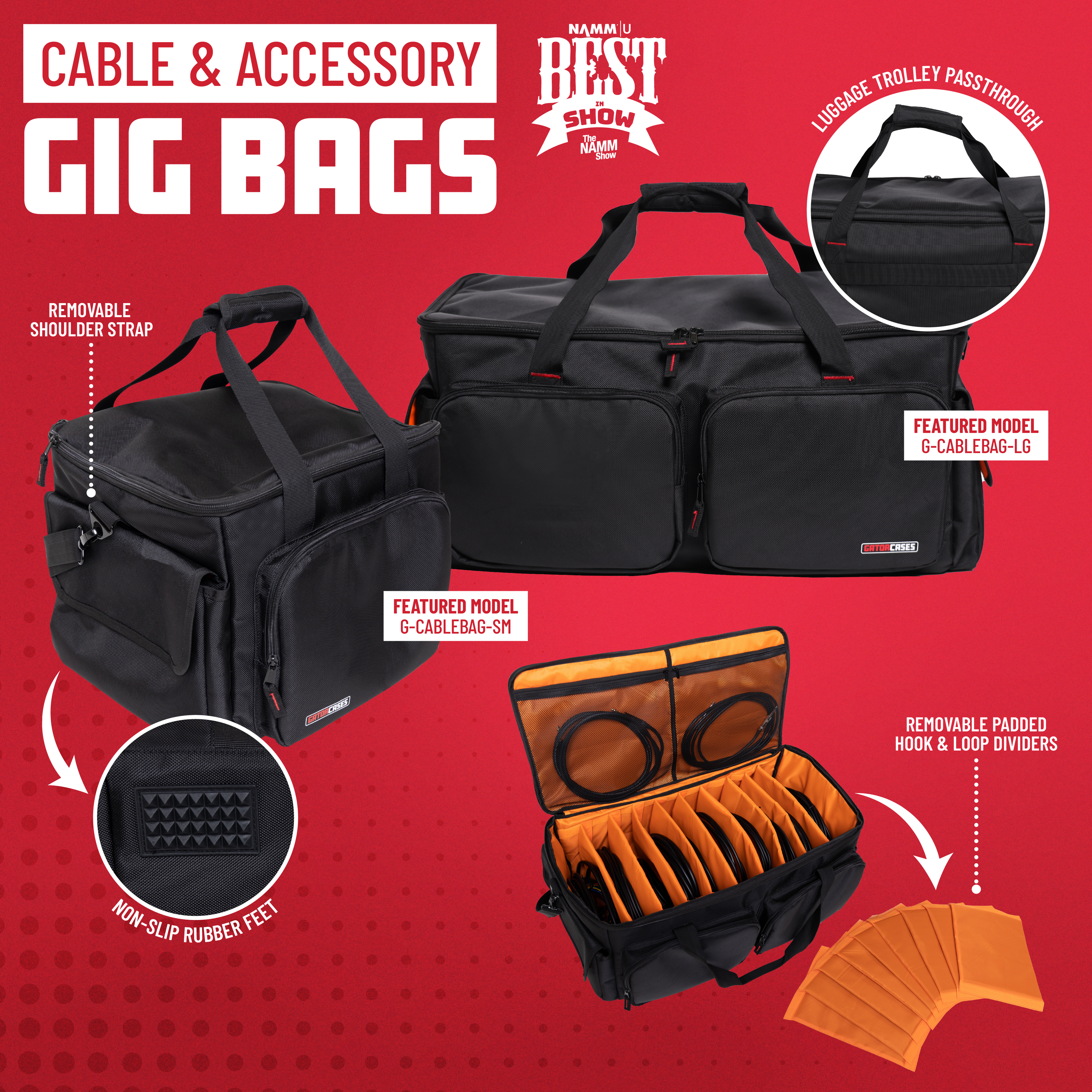 Gator Cases SM Cable & Accessory Organization Bag