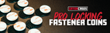 Pro Locking Fastener Coins - 7/8" x 24 Pack