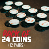 Pro Locking Fastener Coins - 7/8" x 24 Pack
