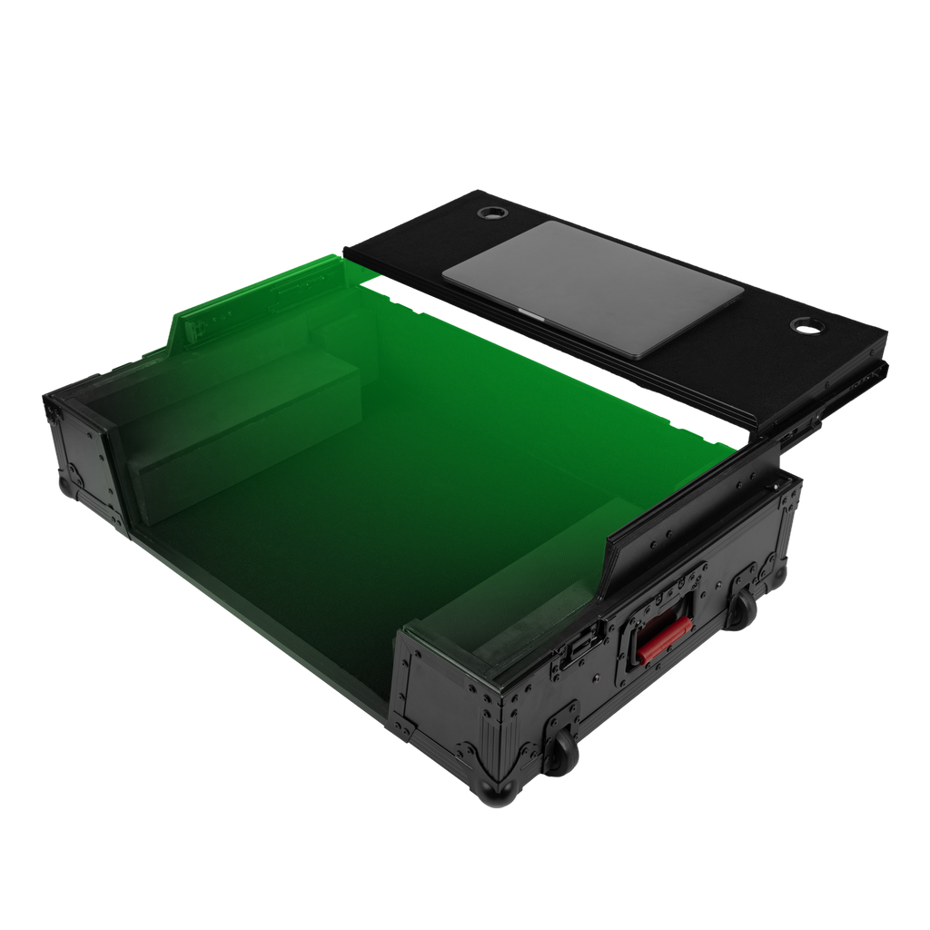 ONYX Flight Case w Platform, LED & 2U for DDJFLX10