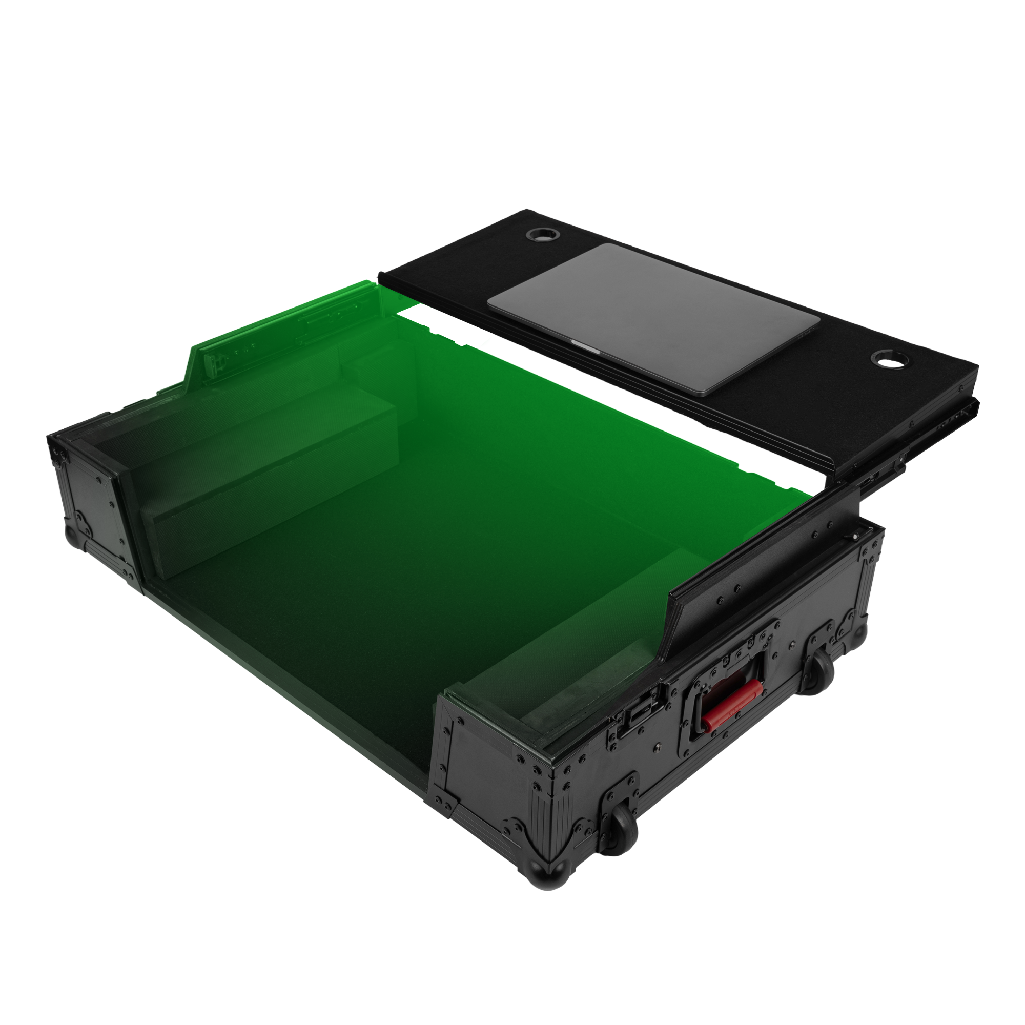 ONYX Flight Case w Platform, LED & 2U for DDJFLX10