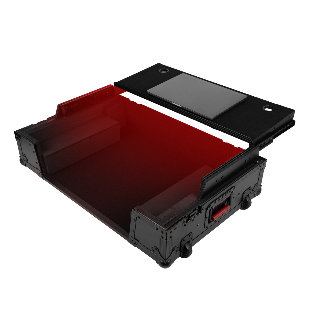 ONYX Flight Case w Platform, LED & 2U for DDJFLX10