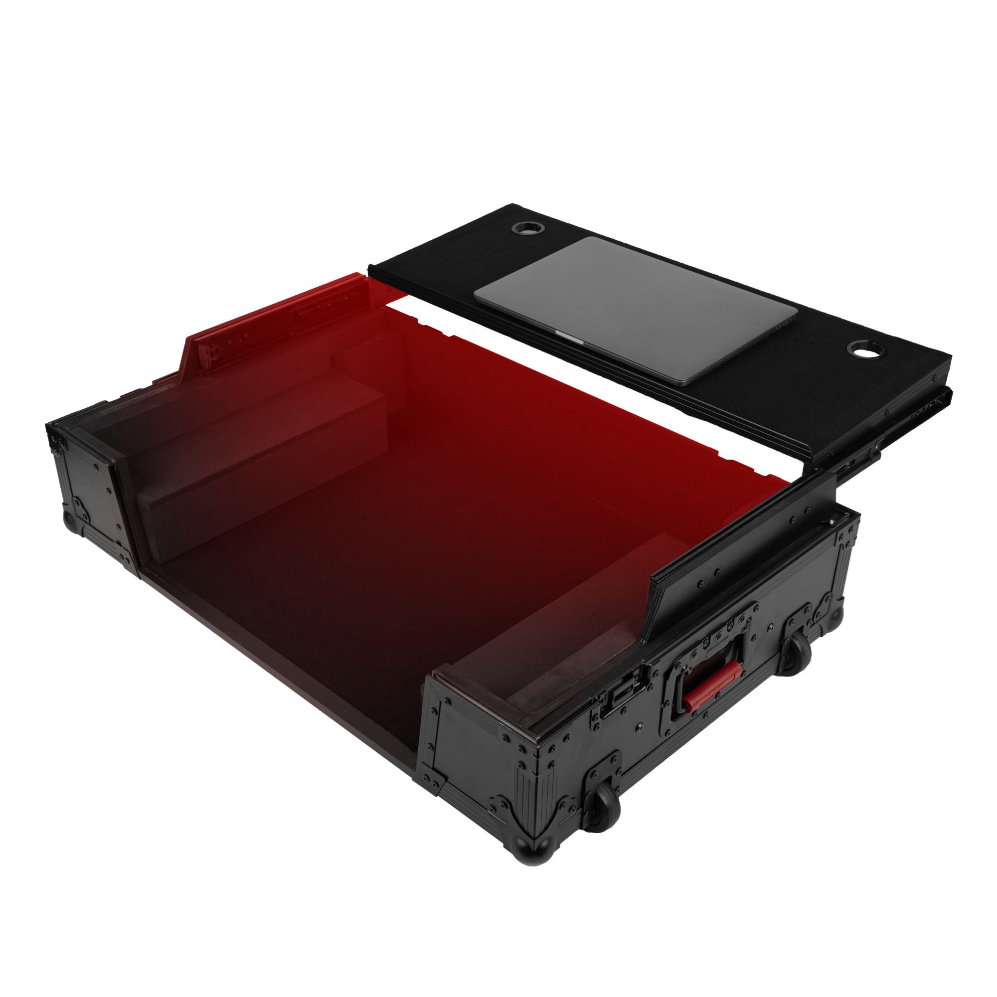 ONYX Flight Case w Platform, LED & 2U for DDJFLX10