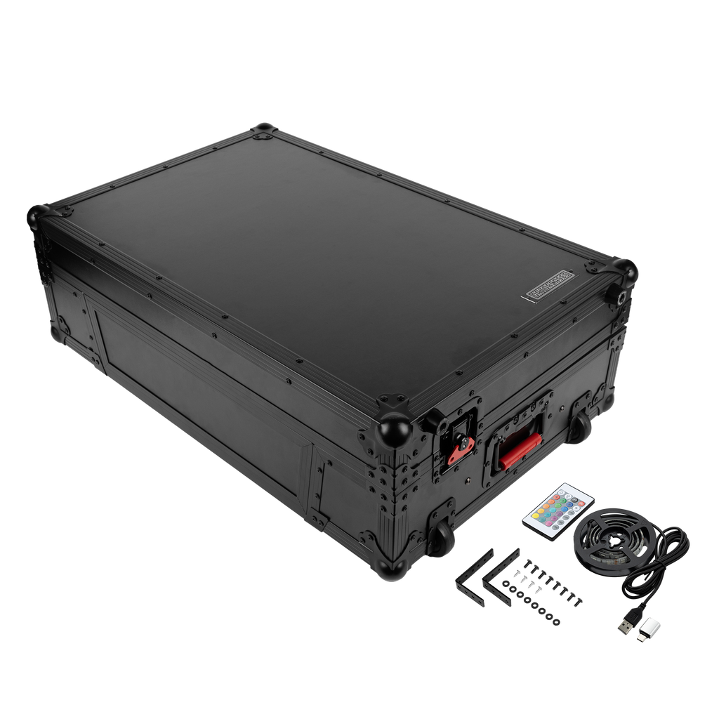 ONYX Flight Case w Platform, LED & 2U for DDJFLX10