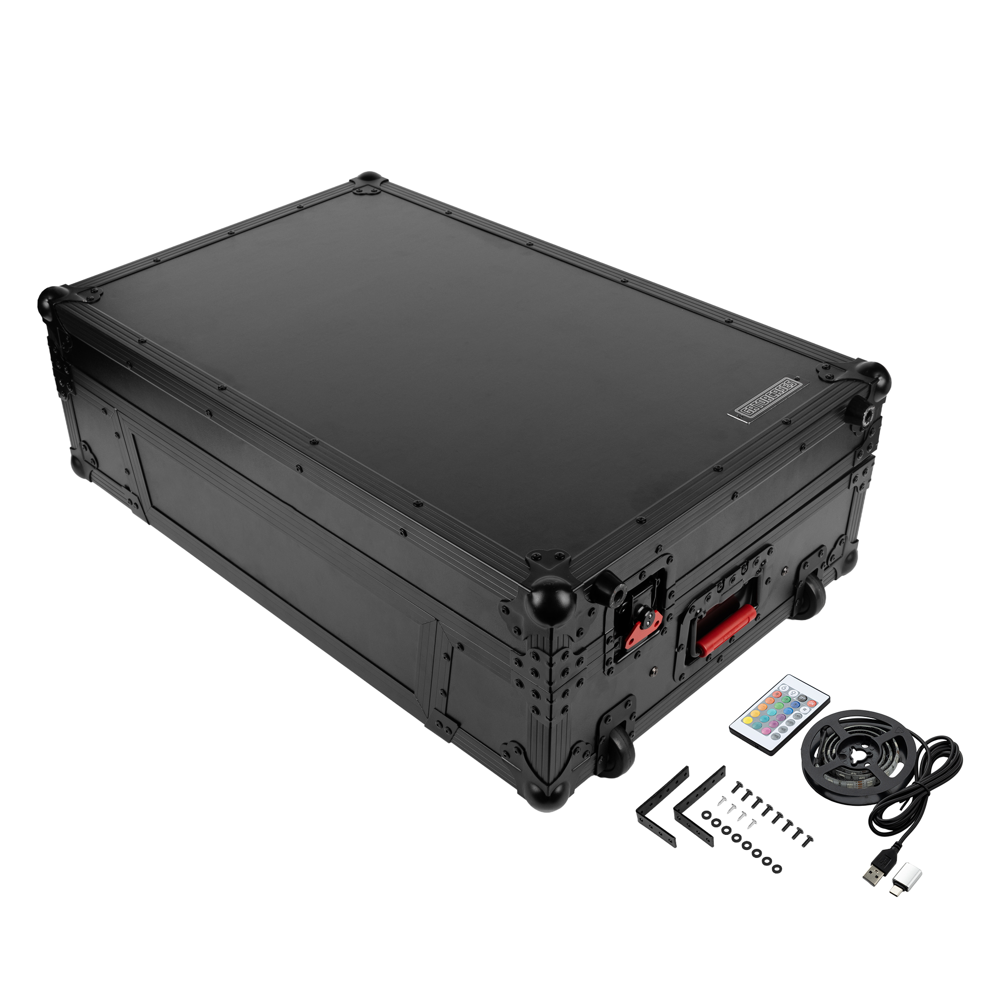 ONYX Flight Case w Platform, LED & 2U for DDJFLX10