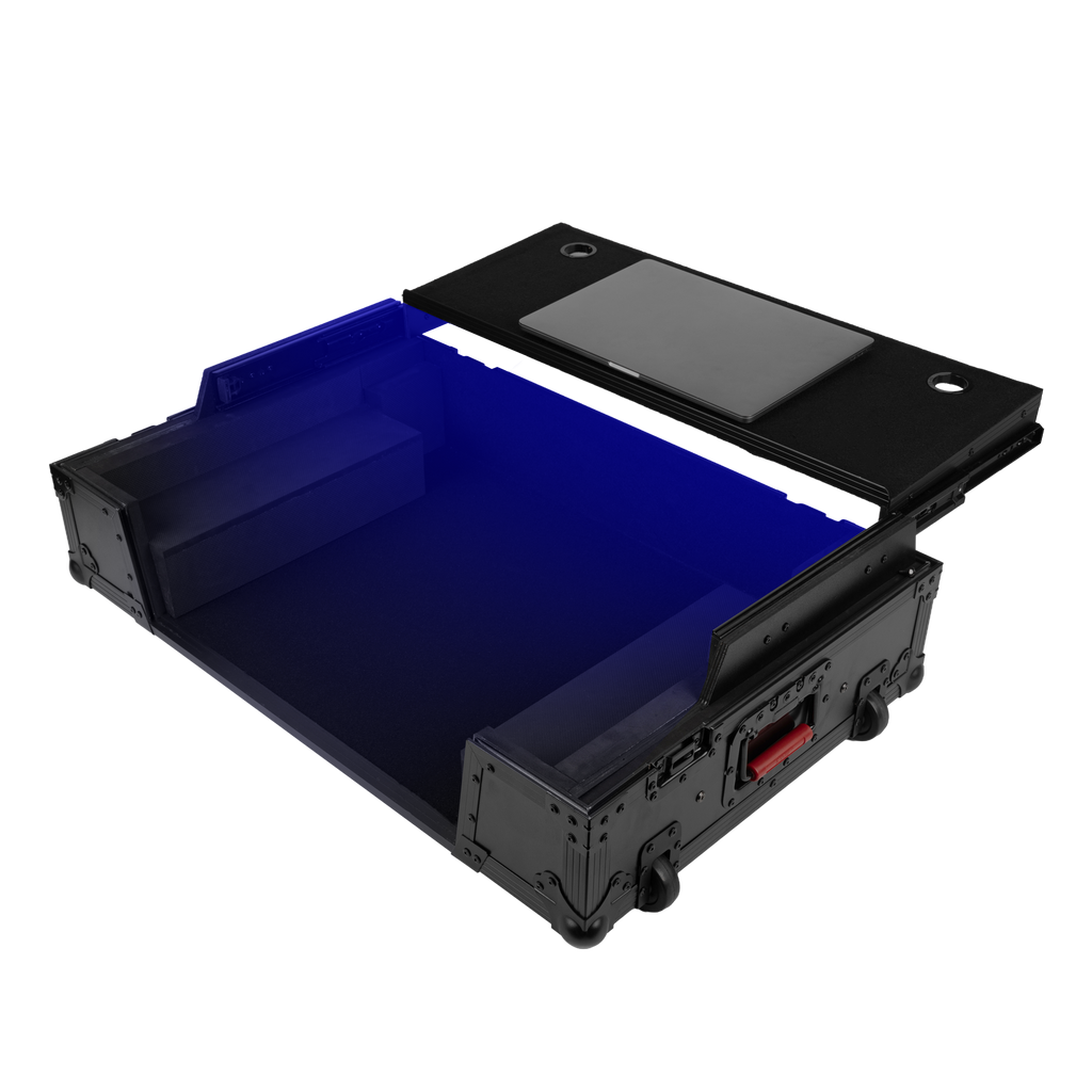 ONYX Flight Case w Platform, LED & 2U for DDJFLX10