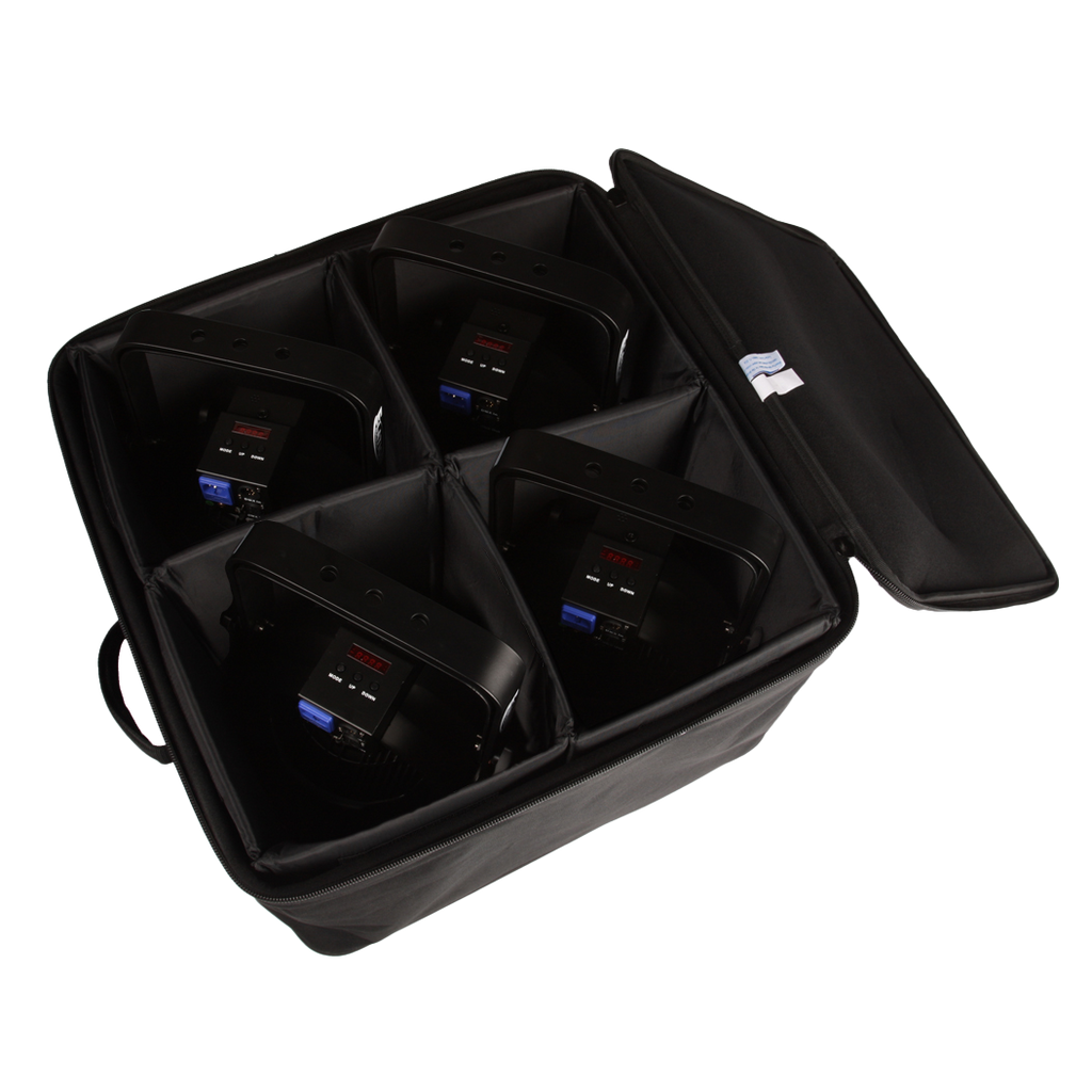 Case Carries 4 Par 64 LED's