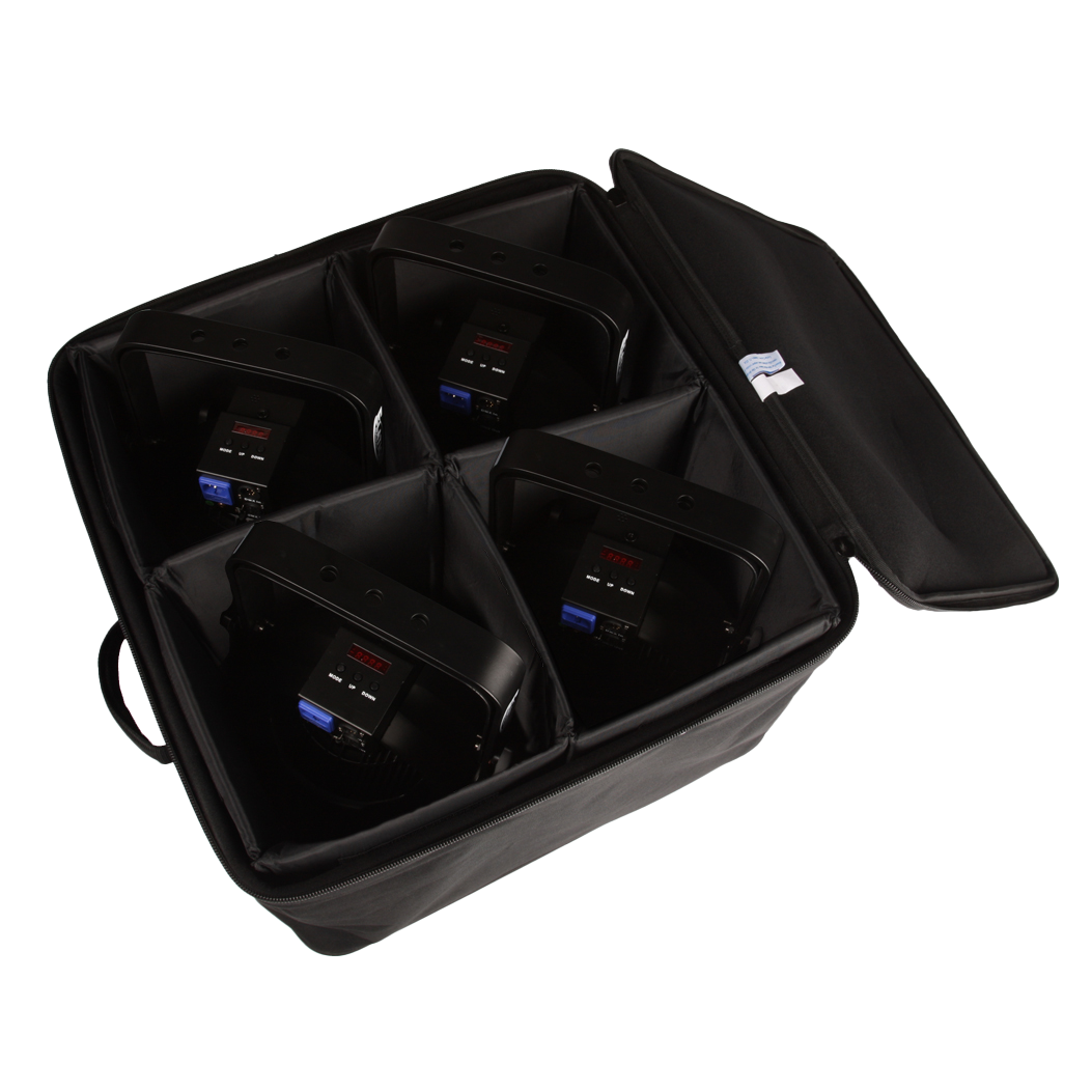 Case Carries 4 Par 64 LED's