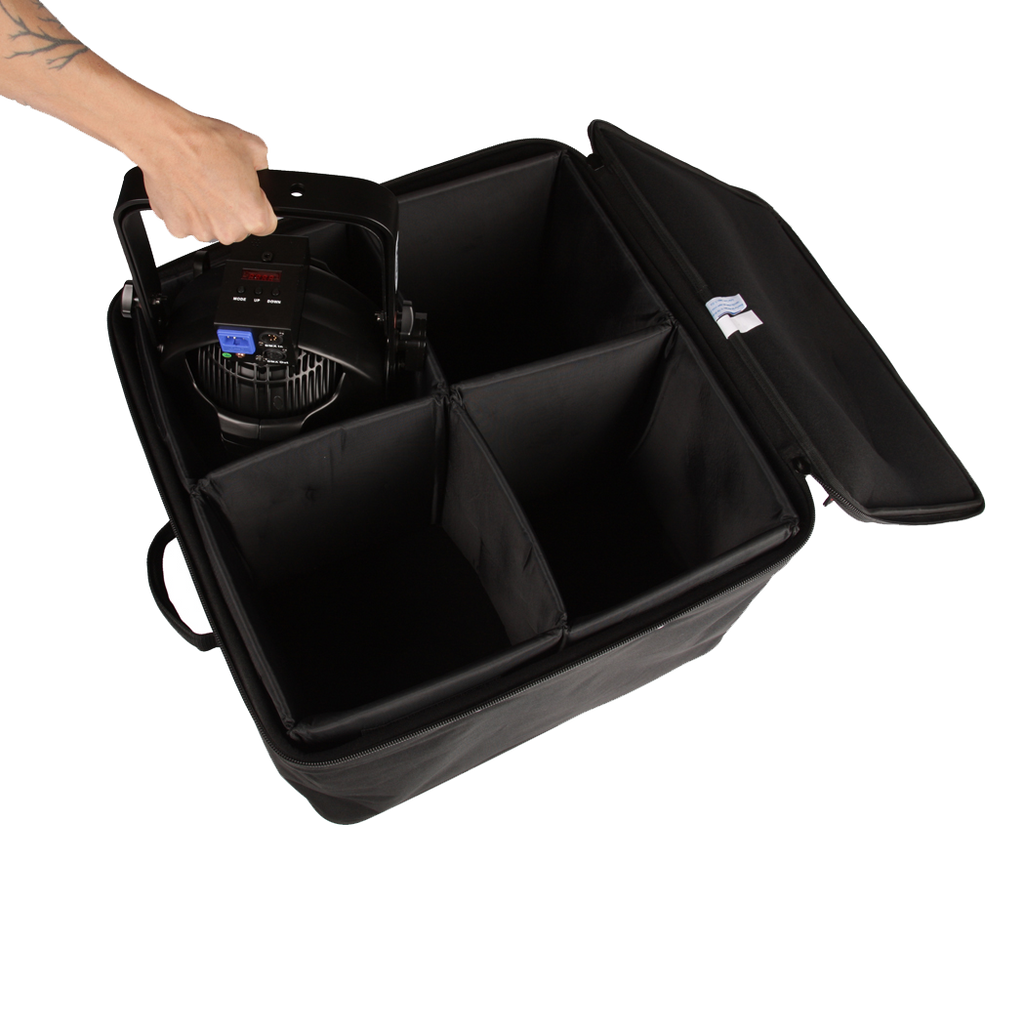 Case Carries 4 Par 64 LED's