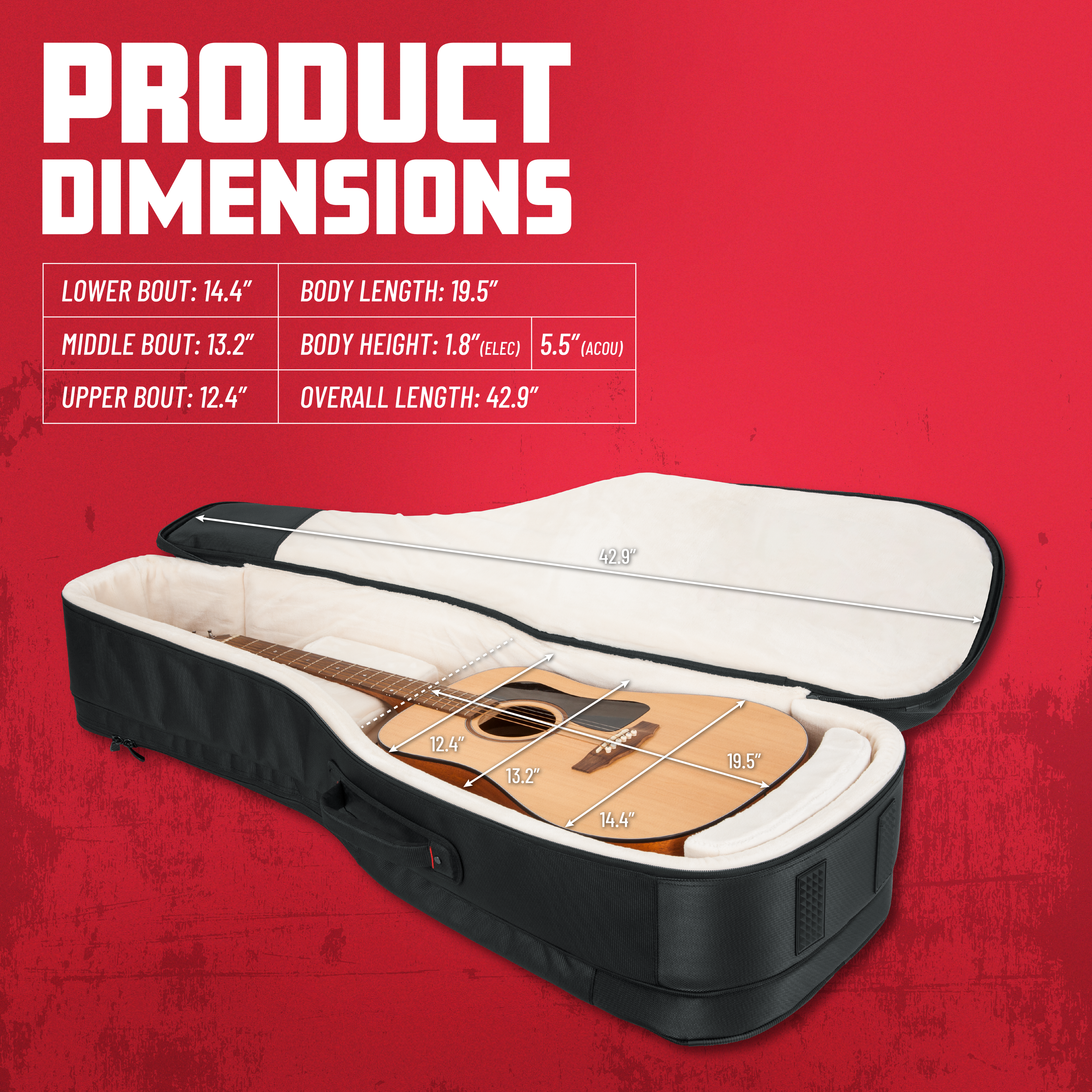 Pro-Go Acoustic/Electric Double Gig Bag