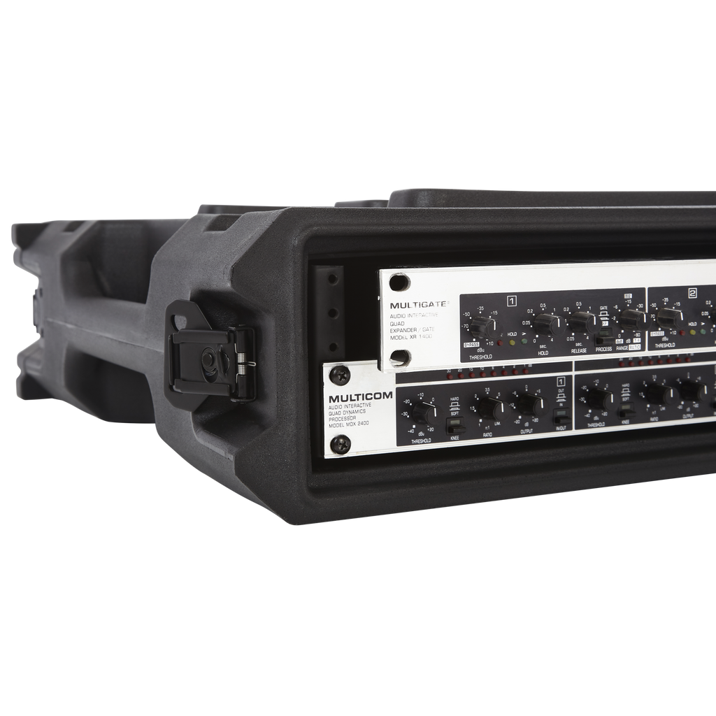 2U, 19" Deep Molded Audio Rack