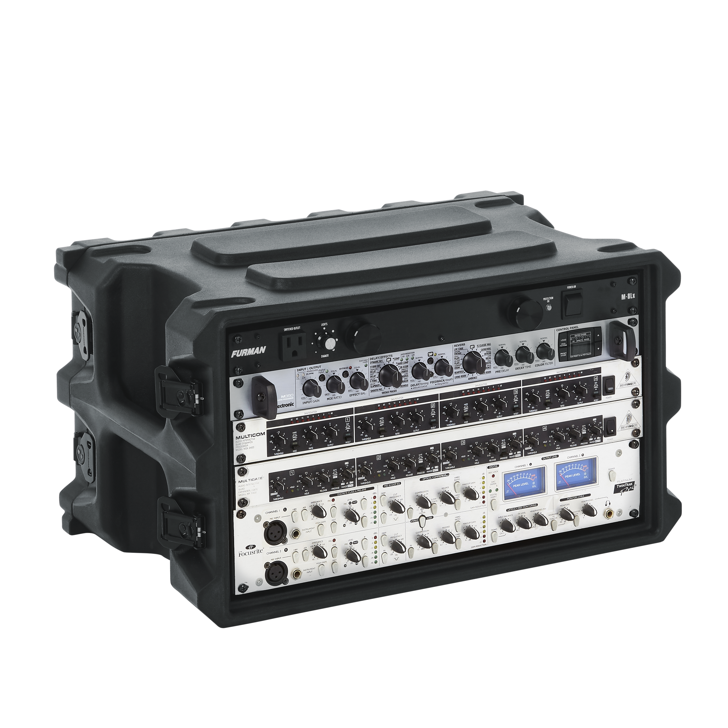 6U, 13" Deep Molded Audio Rack