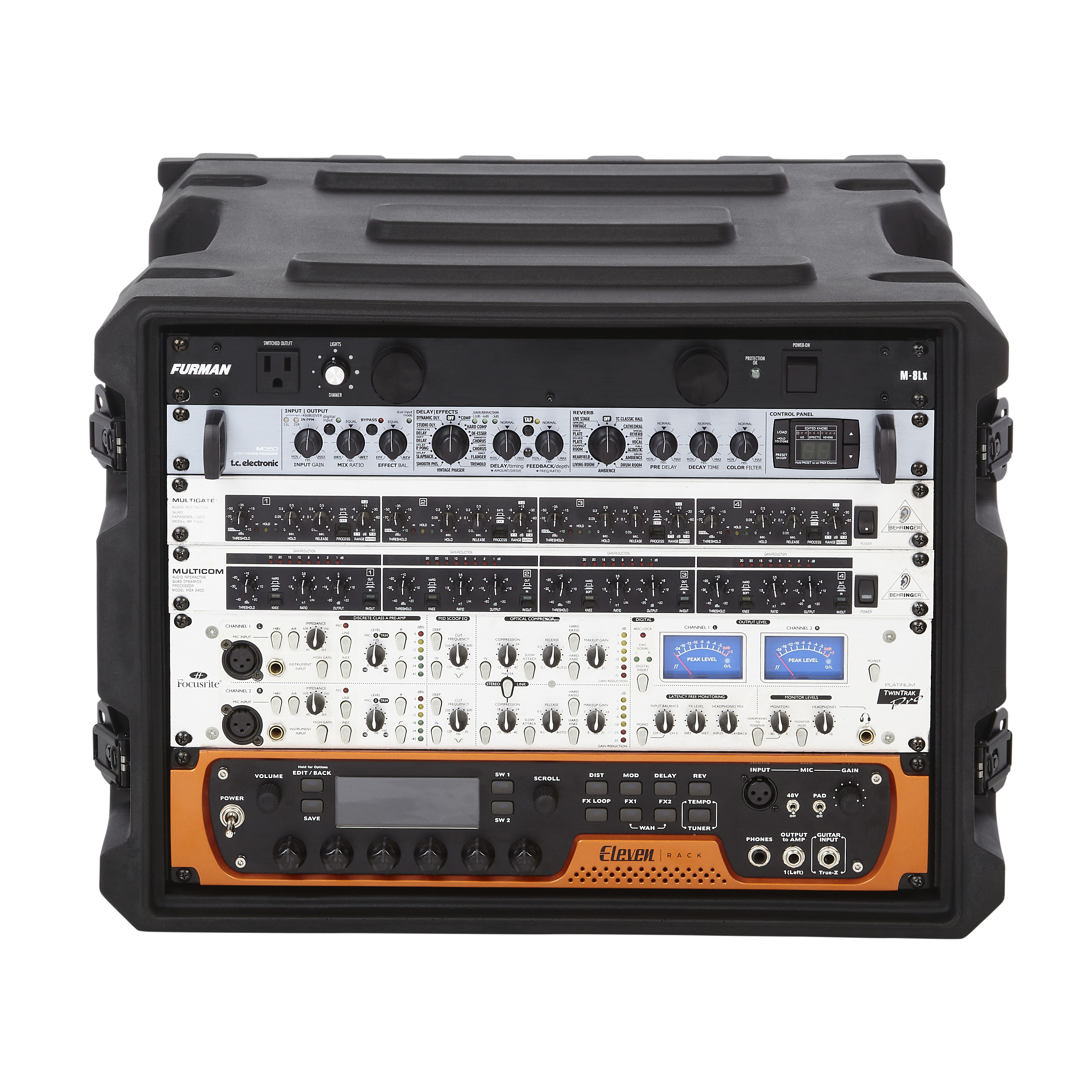 8U, 19" Deep Molded Audio Rack