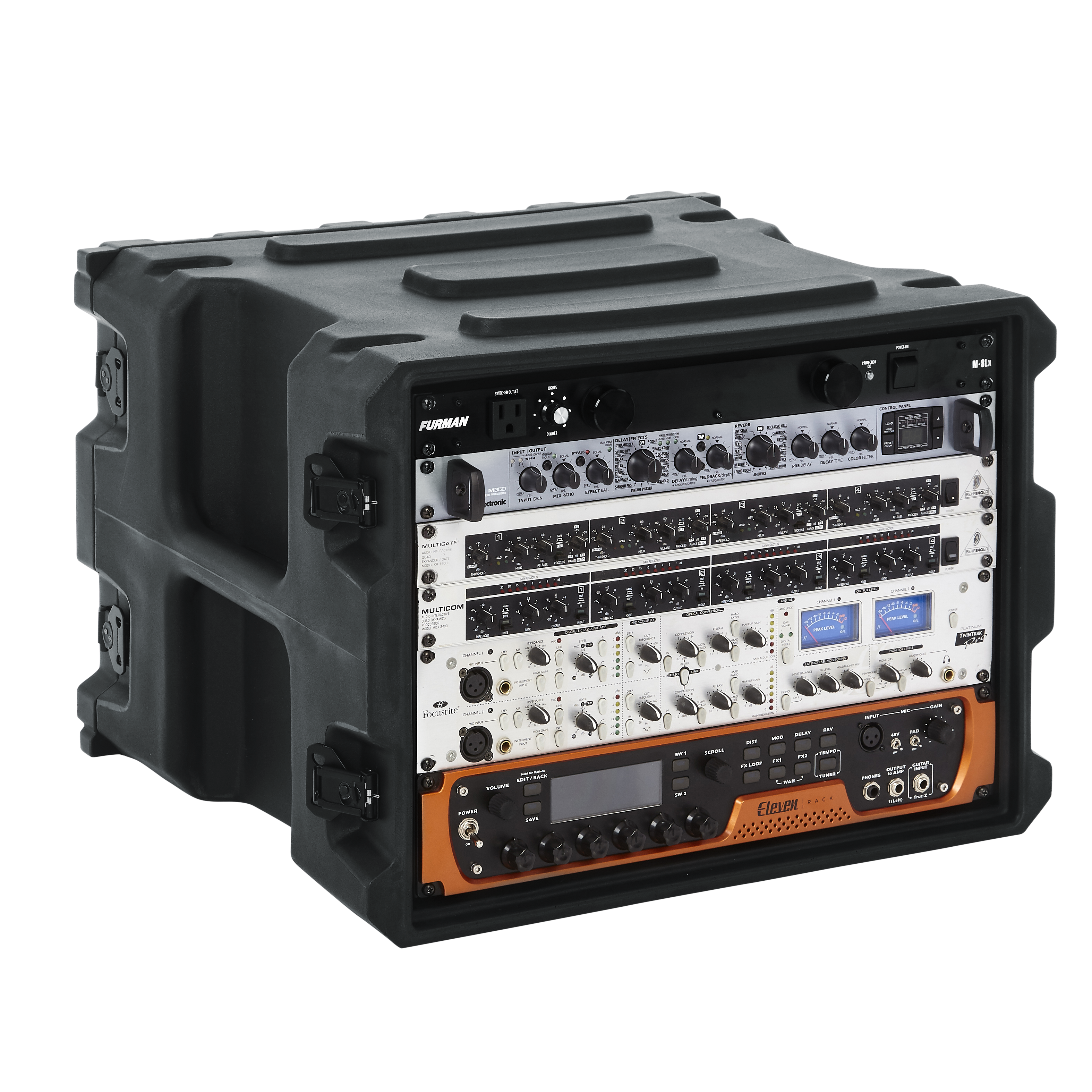 8U, 19" Deep Molded Audio Rack