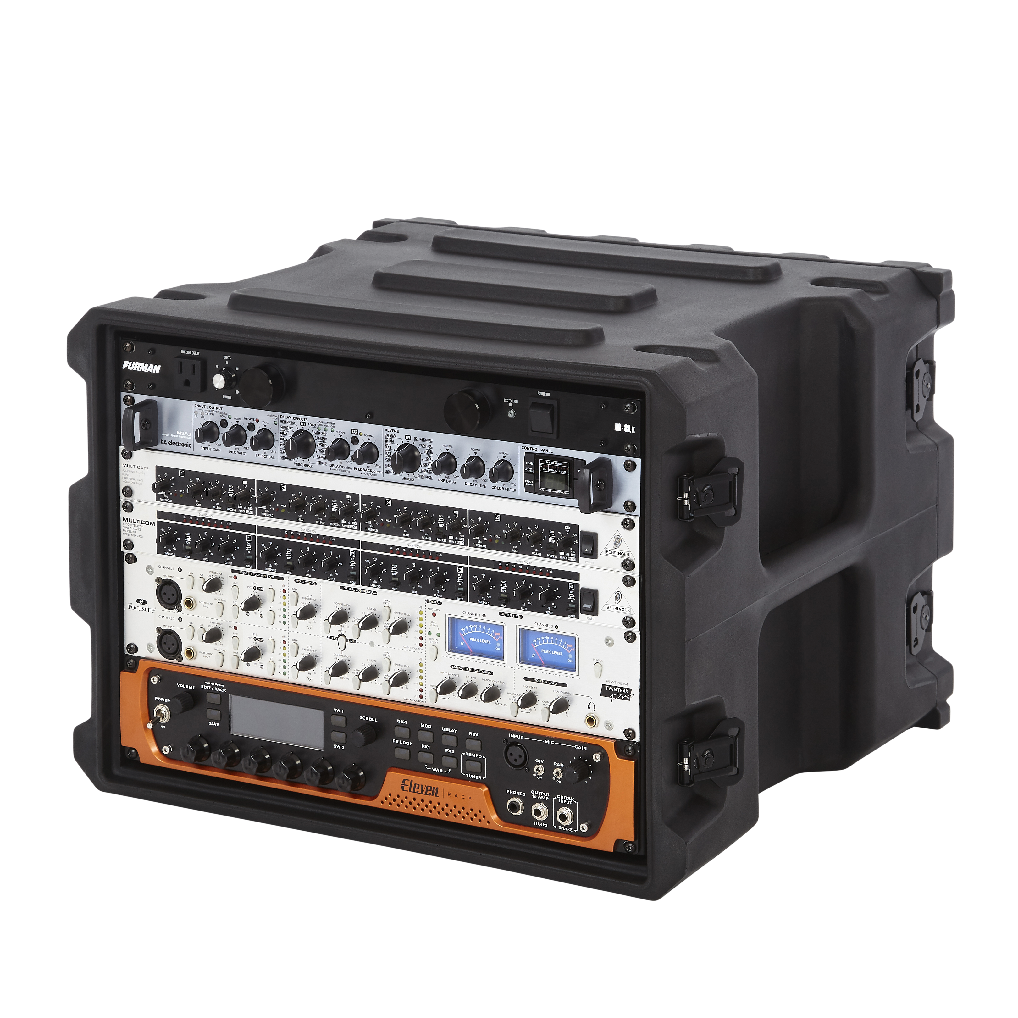 8U, 19" Deep Molded Audio Rack