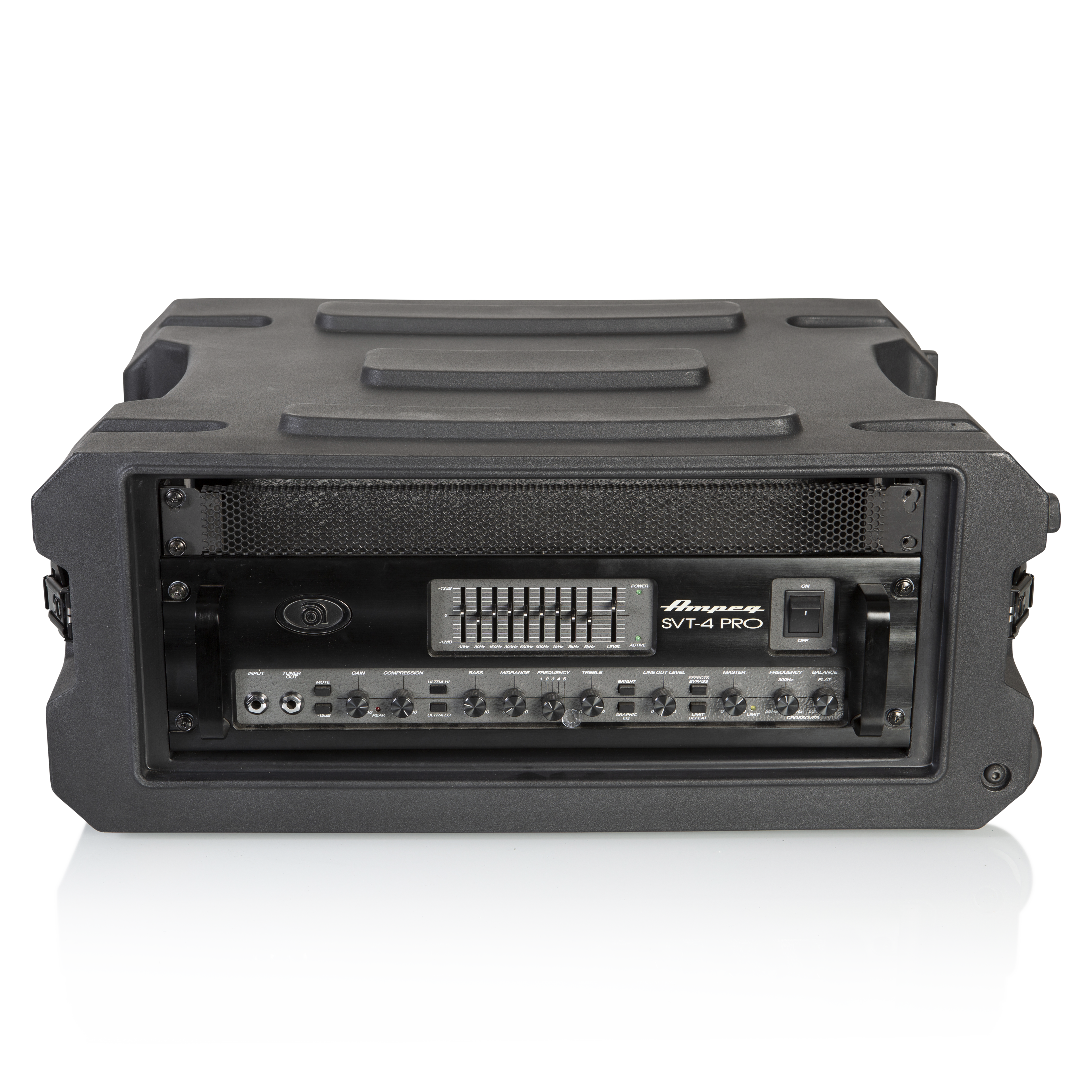 4U, 19" Deep Molded Audio Rack; w/ wheels