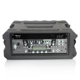 4U, 19" Deep Molded Audio Rack; w/ wheels