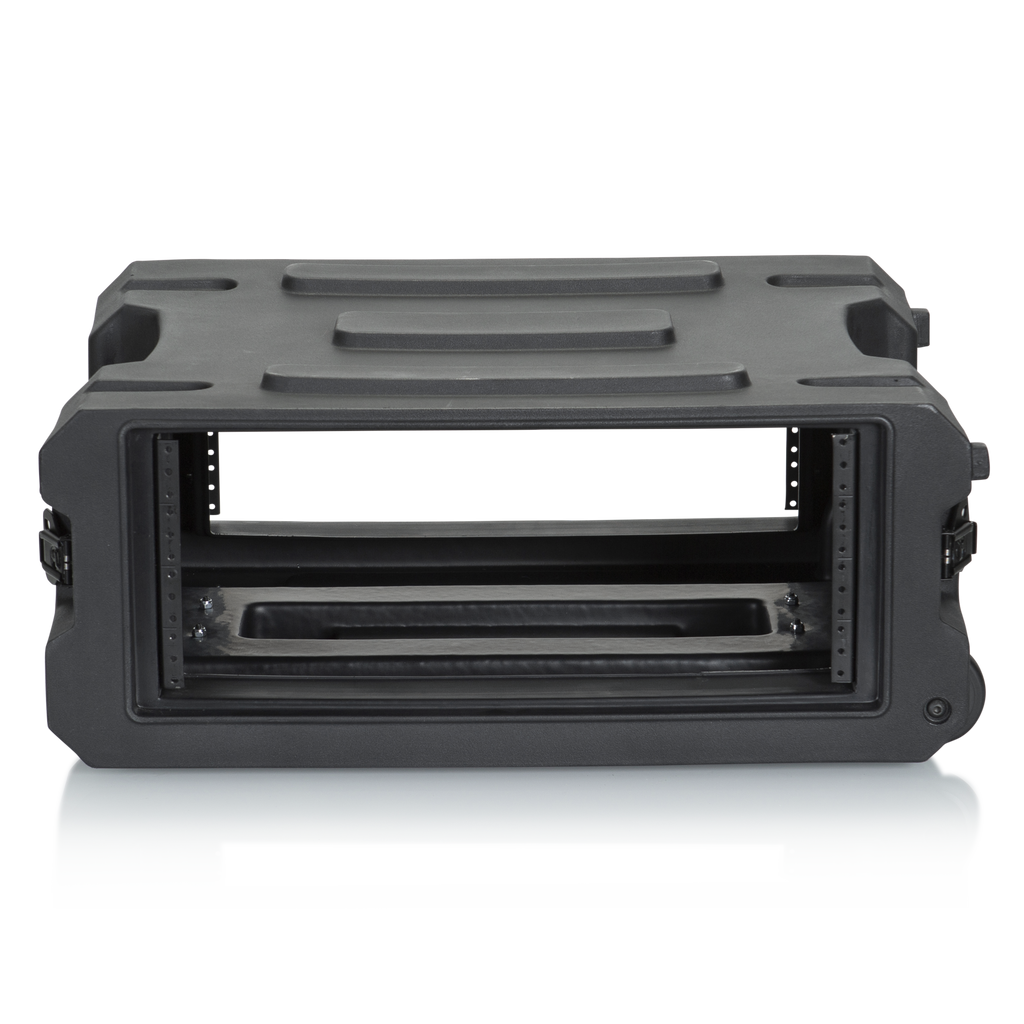 4U, 19" Deep Molded Audio Rack; w/ wheels
