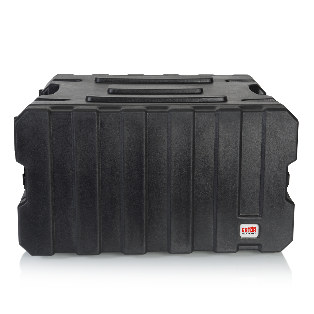 6U, 19" Deep Molded Audio Rack; w/ wheels