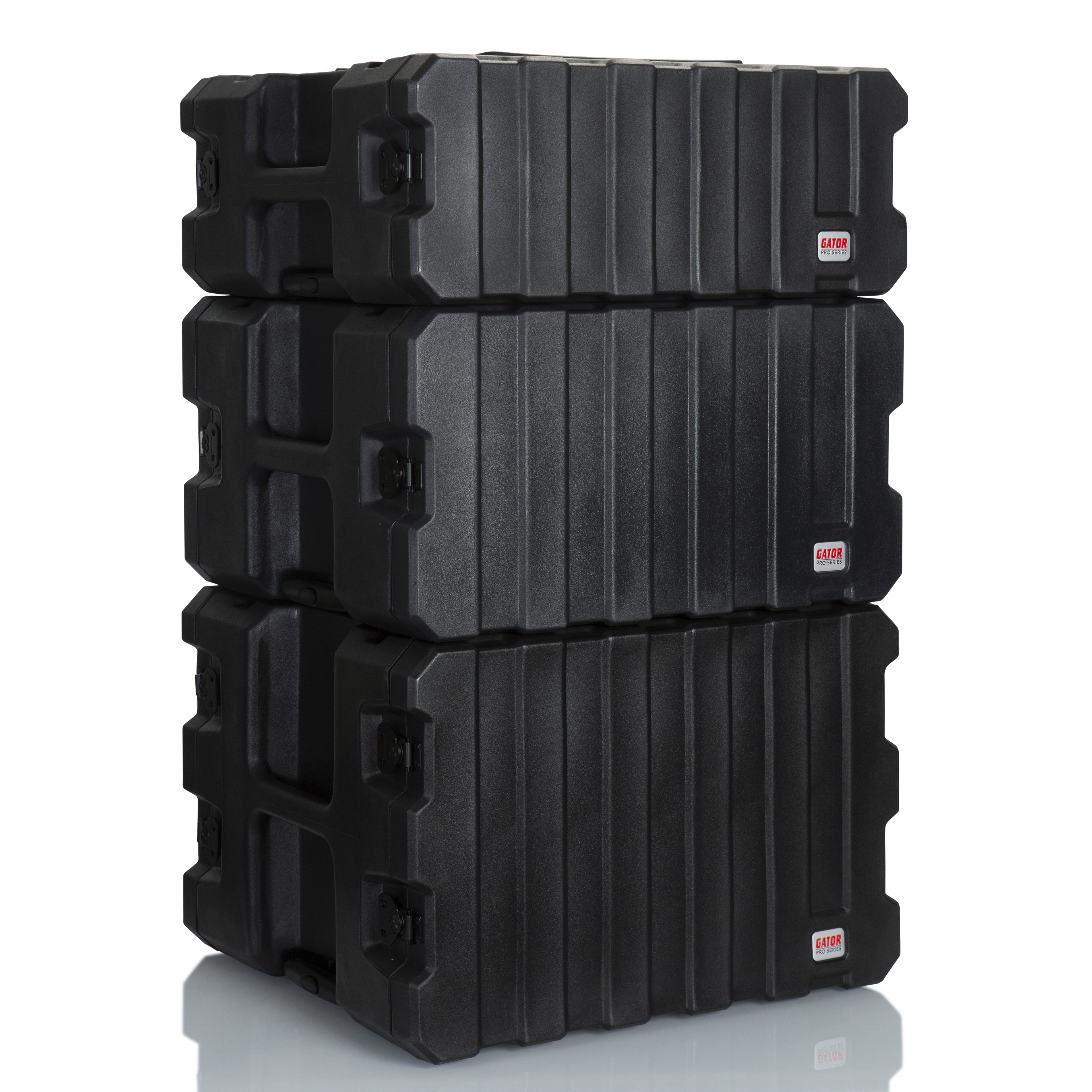 6U, 19" Deep Molded Audio Rack; w/ wheels