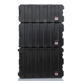 6U, 19" Deep Molded Audio Rack; w/ wheels