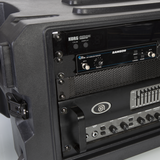 6U, 19" Deep Molded Audio Rack; w/ wheels