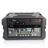 6U, 19" Deep Molded Audio Rack; w/ wheels