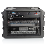 8U, 19" Deep Molded Audio Rack; w/ wheels
