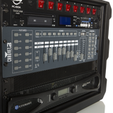 8U, 19" Deep Molded Audio Rack; w/ wheels