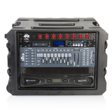 8U, 19" Deep Molded Audio Rack; w/ wheels