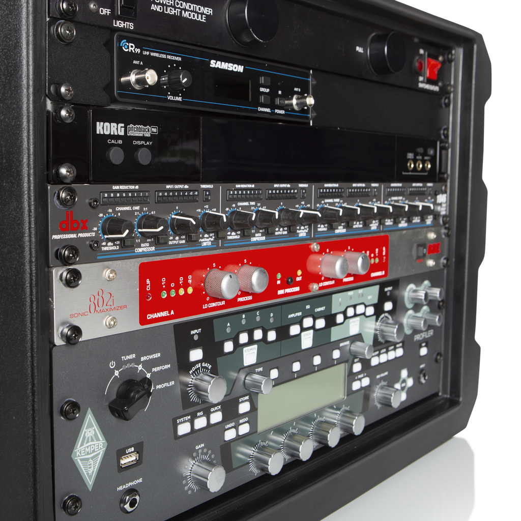 8U, 19" Deep Molded Audio Rack; w/ wheels