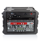 8U, 19" Deep Molded Audio Rack; w/ wheels