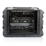 8U, 19" Deep Molded Audio Rack; w/ wheels