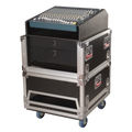 14U Top, 6U Side Audio Road Console Rack