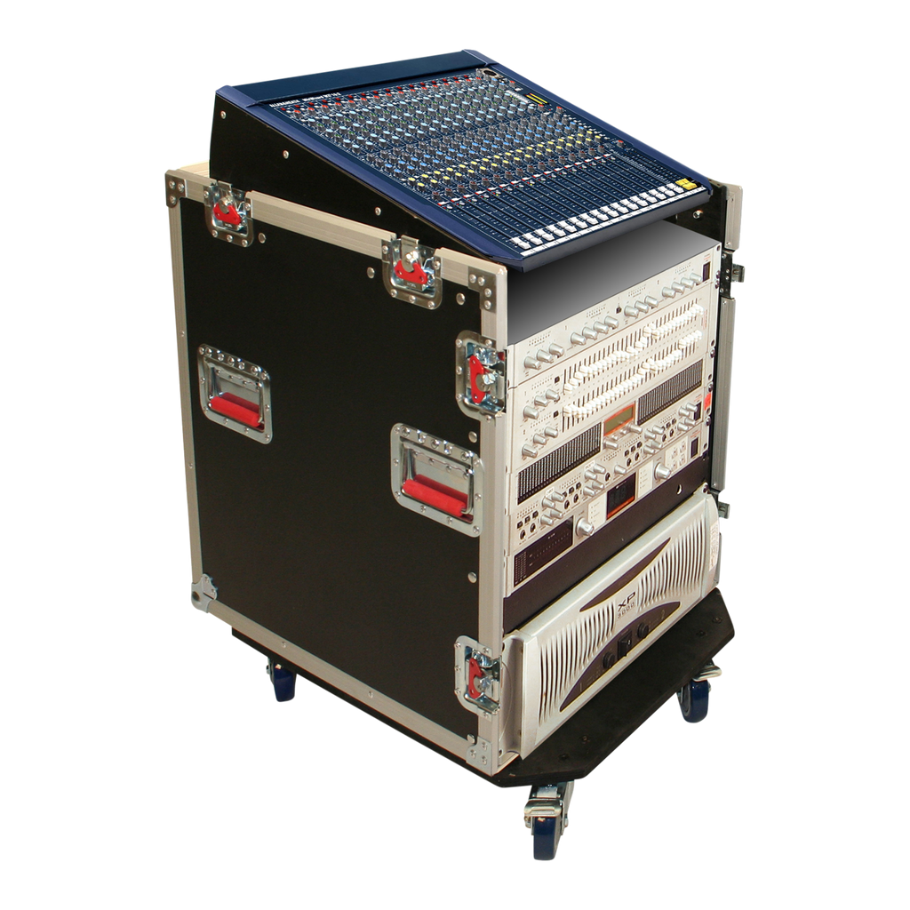 12U Top, 12U Side Audio Road Console Rack